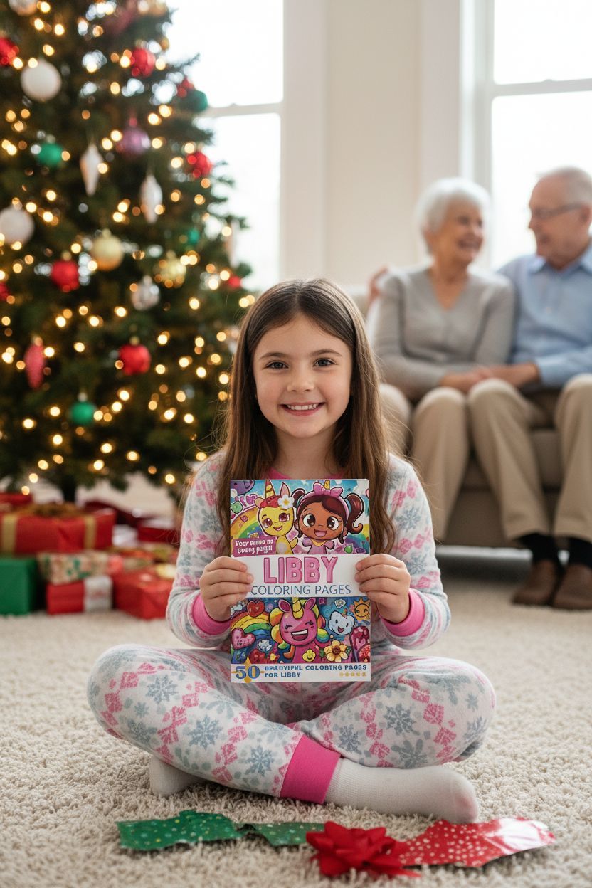 Libby Christmas coloring pages gift