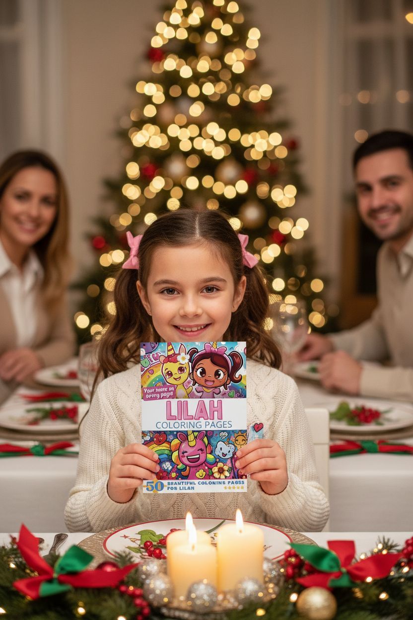 Lilah Christmas coloring pages gift