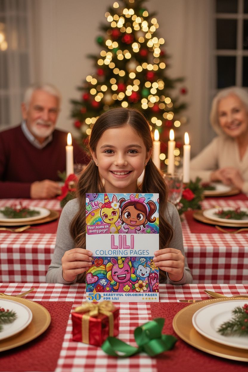Lili Christmas coloring pages gift
