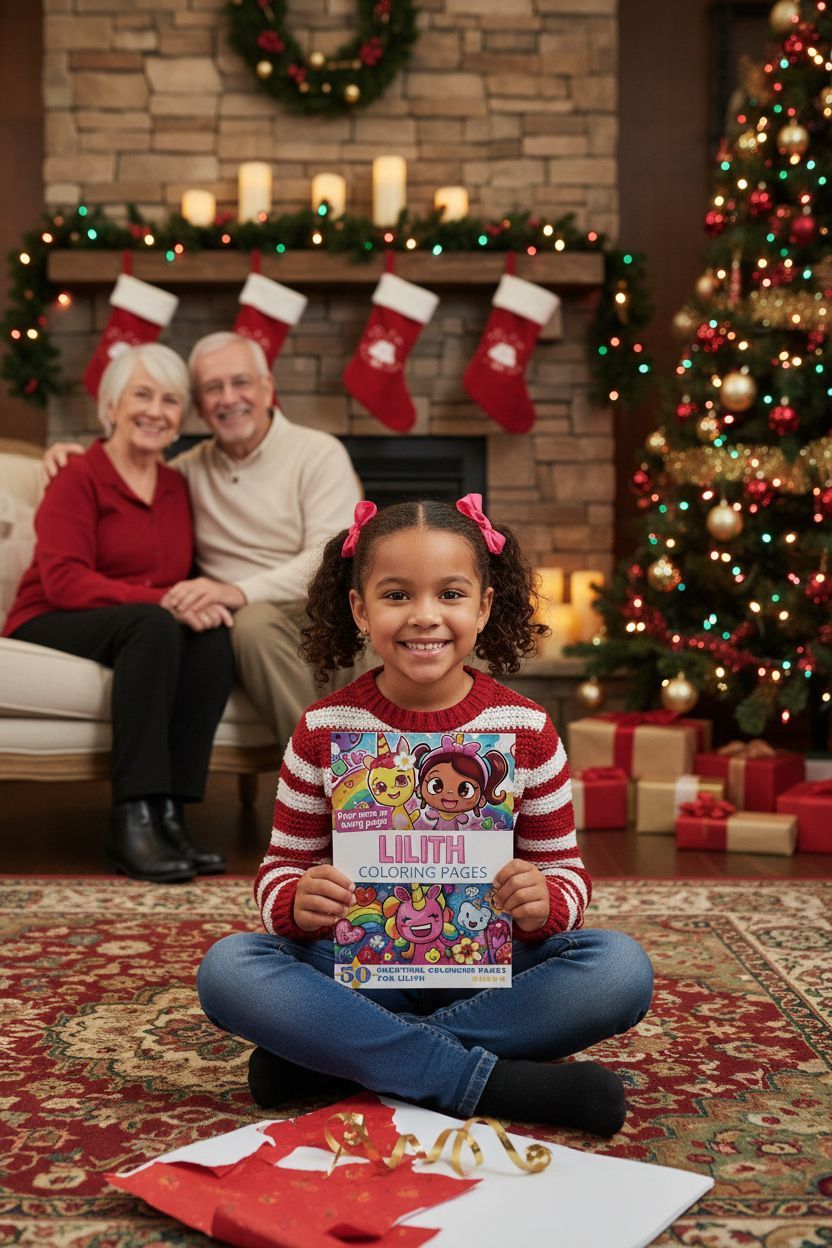 Lilith Christmas coloring pages gift