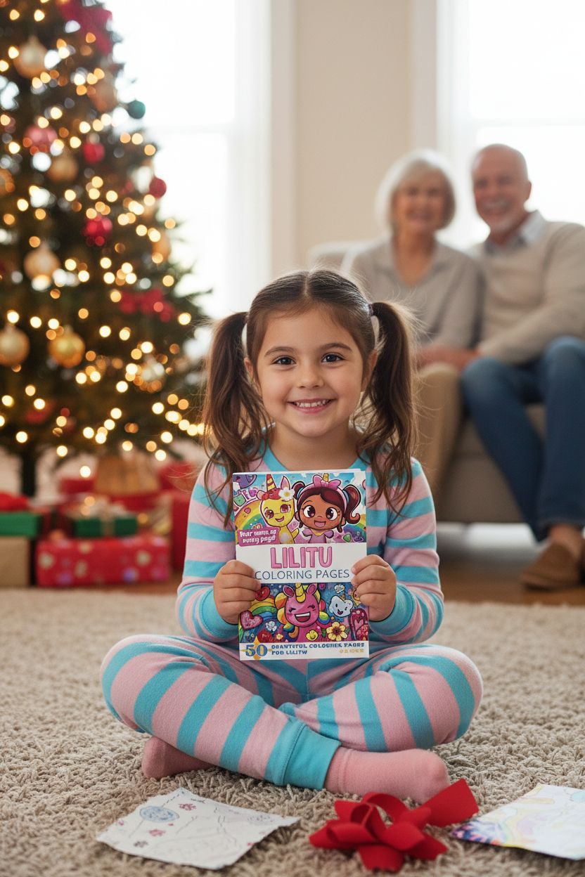 Lilitu Christmas coloring pages gift