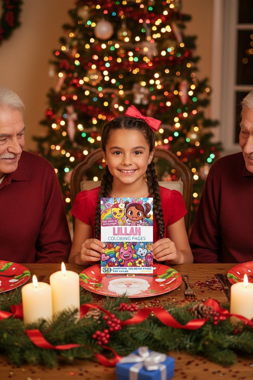 Lillah Christmas coloring pages gift