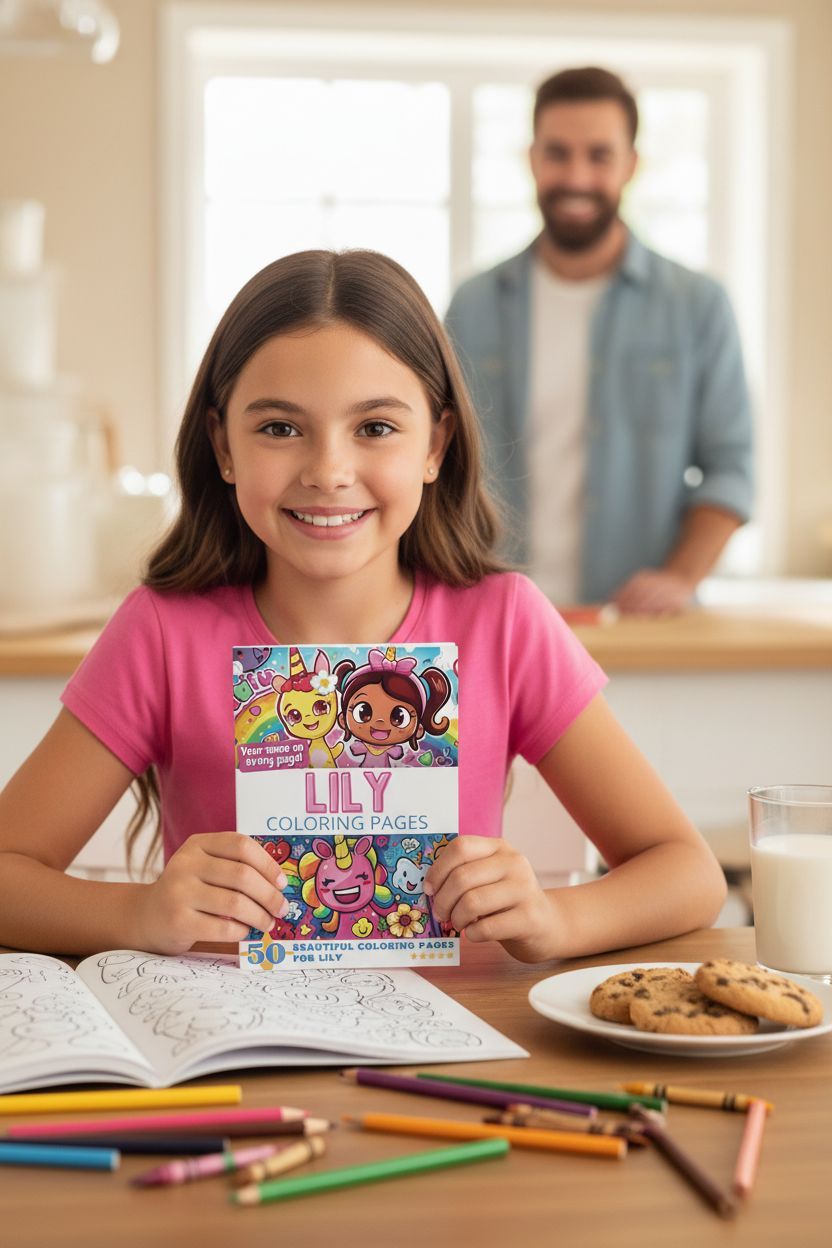 Lily personal coloring pages