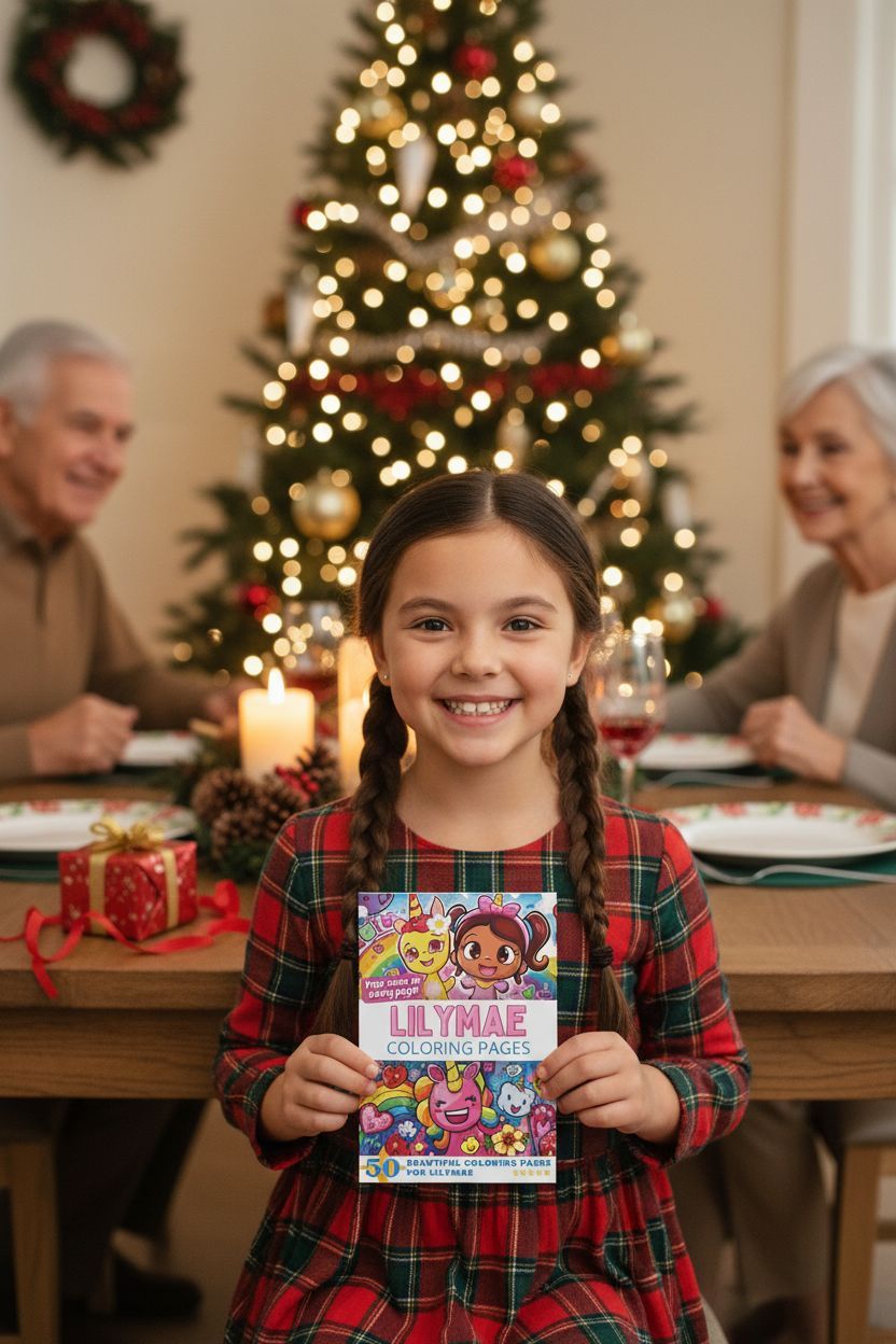 Lilymae Christmas coloring pages gift