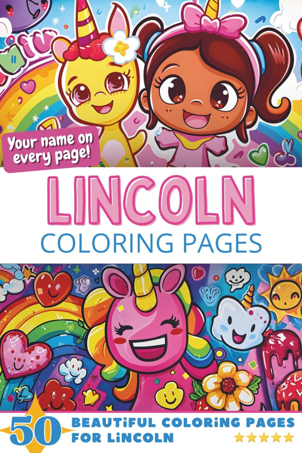 Lincoln Coloring Book Cover