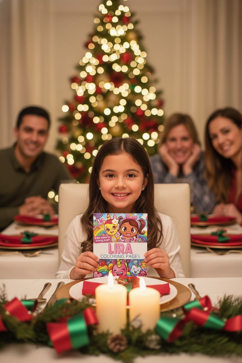 Lira Christmas coloring pages gift