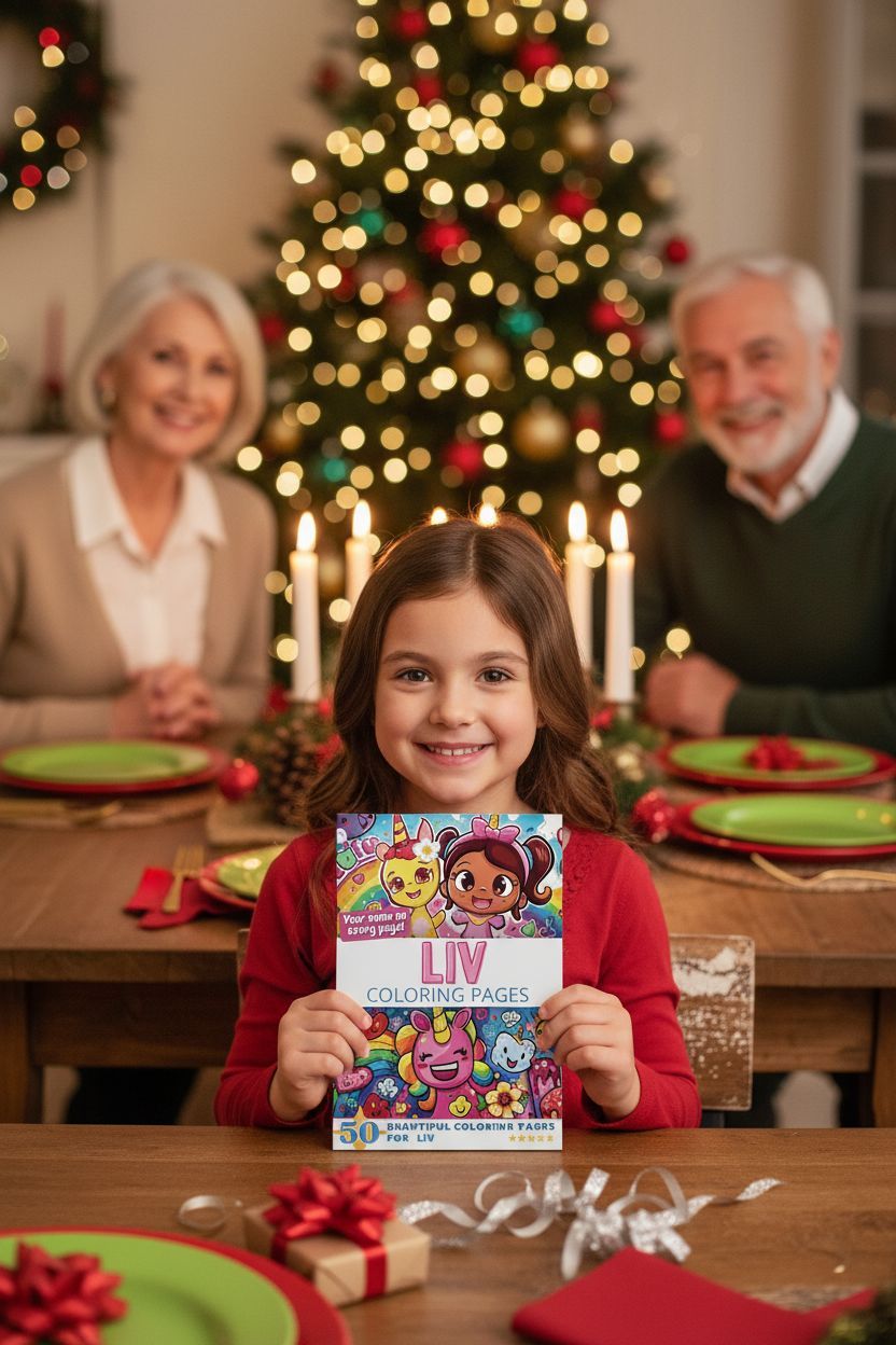 Liv Christmas coloring pages gift