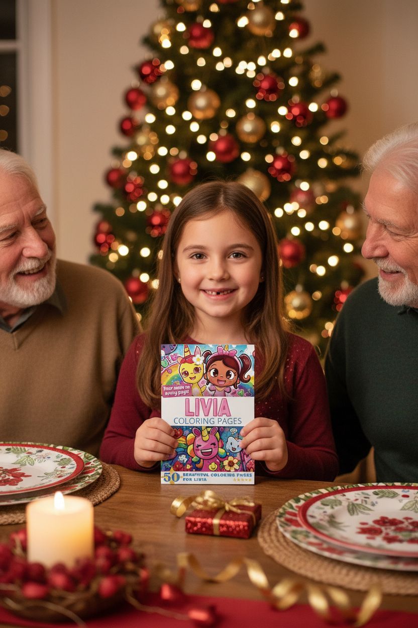 Livia Christmas coloring pages gift
