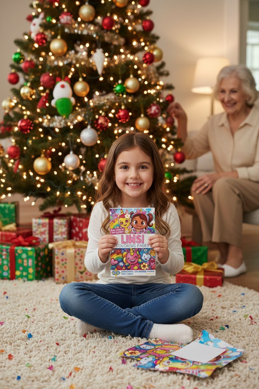 Liwsi Christmas coloring pages gift