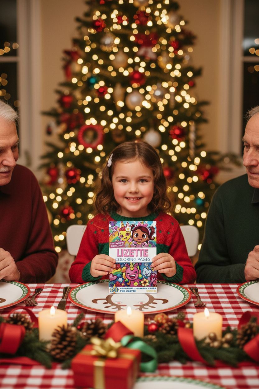 Lizette Christmas coloring pages gift