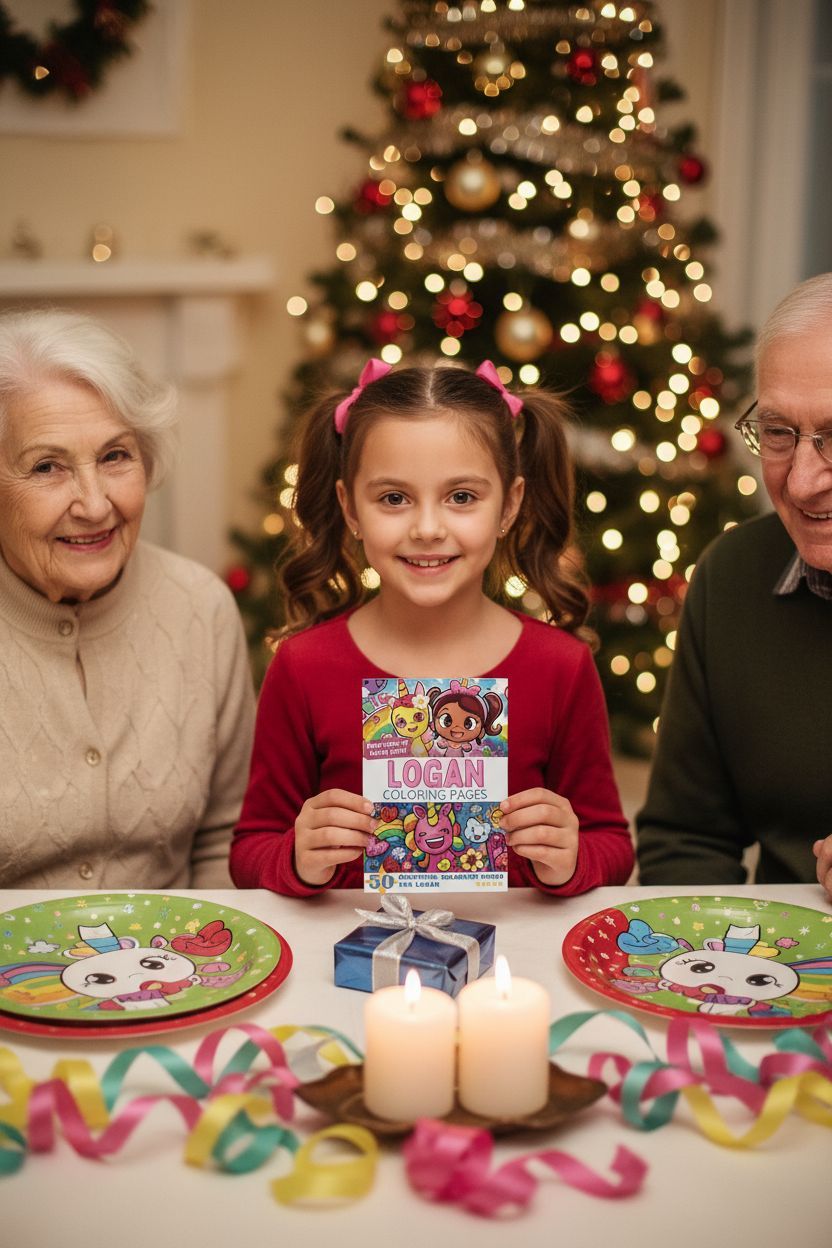 Logan Christmas coloring pages gift