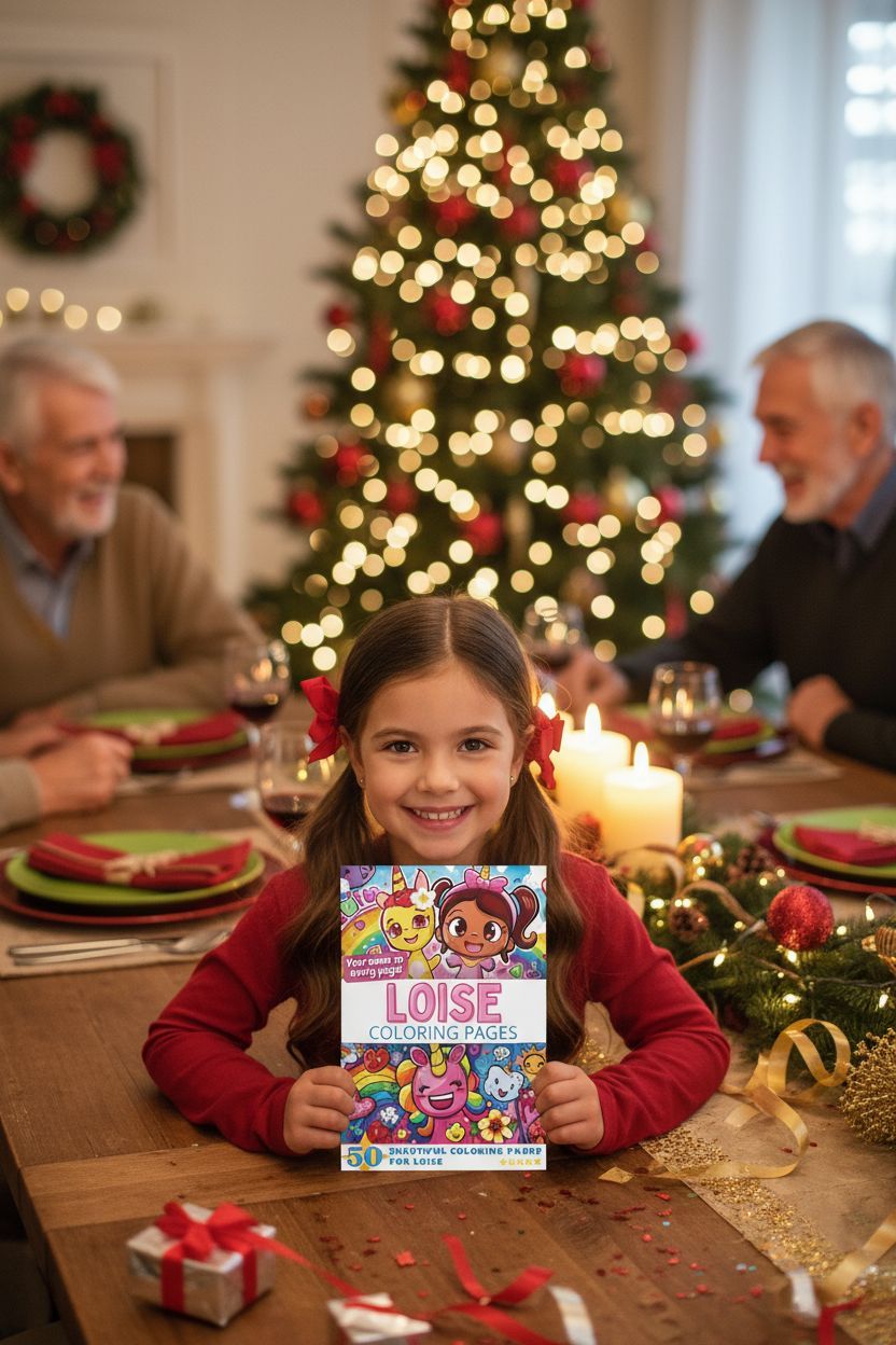Loise Christmas coloring pages gift