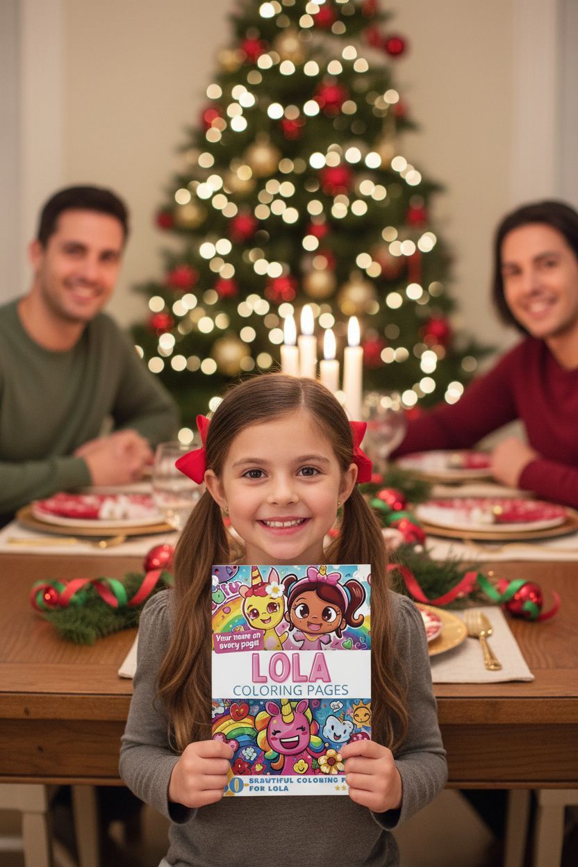 Lola Christmas coloring pages gift