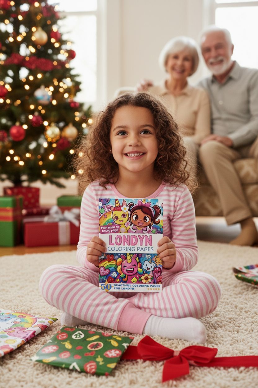 Londyn Christmas coloring pages gift