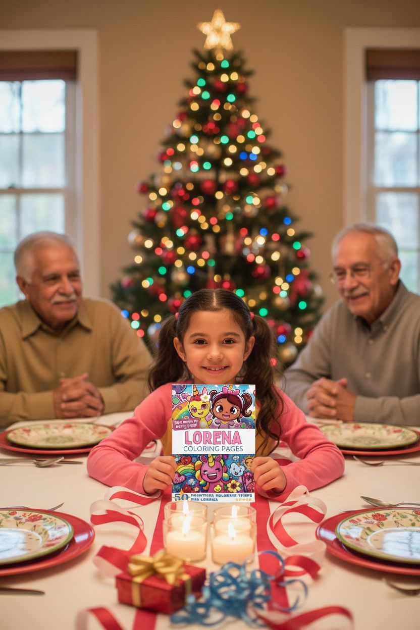 Lorena Christmas coloring pages gift