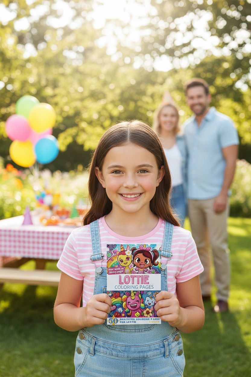 Lottie coloring book in use