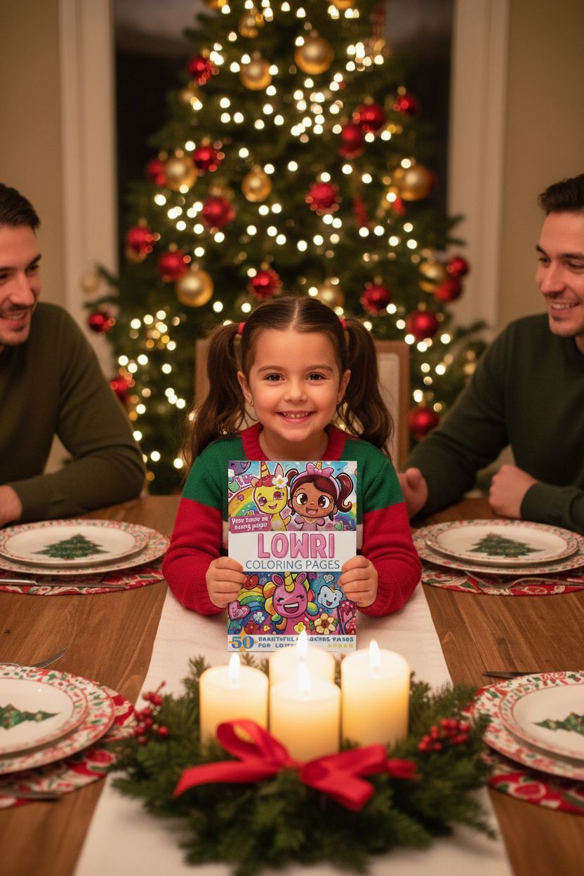 Lowri Christmas coloring pages gift