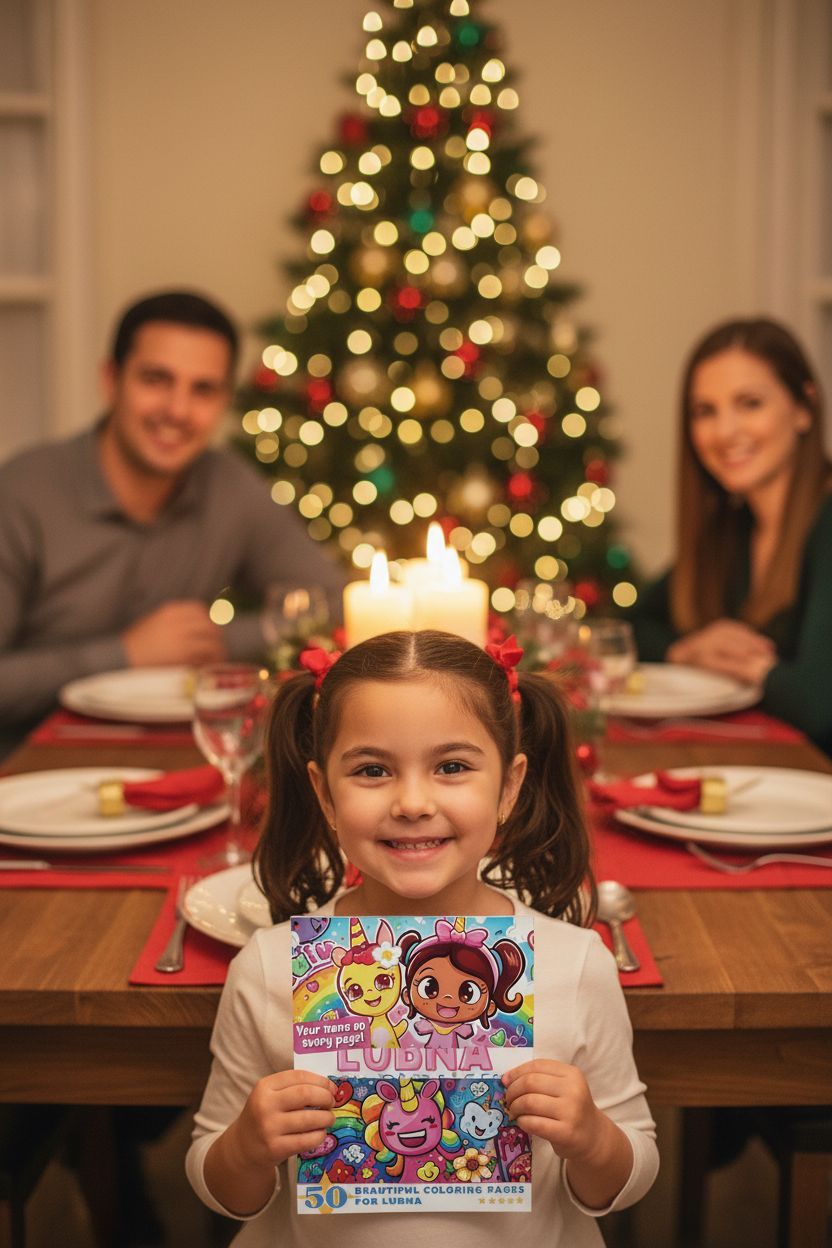 Lubna Christmas coloring pages gift
