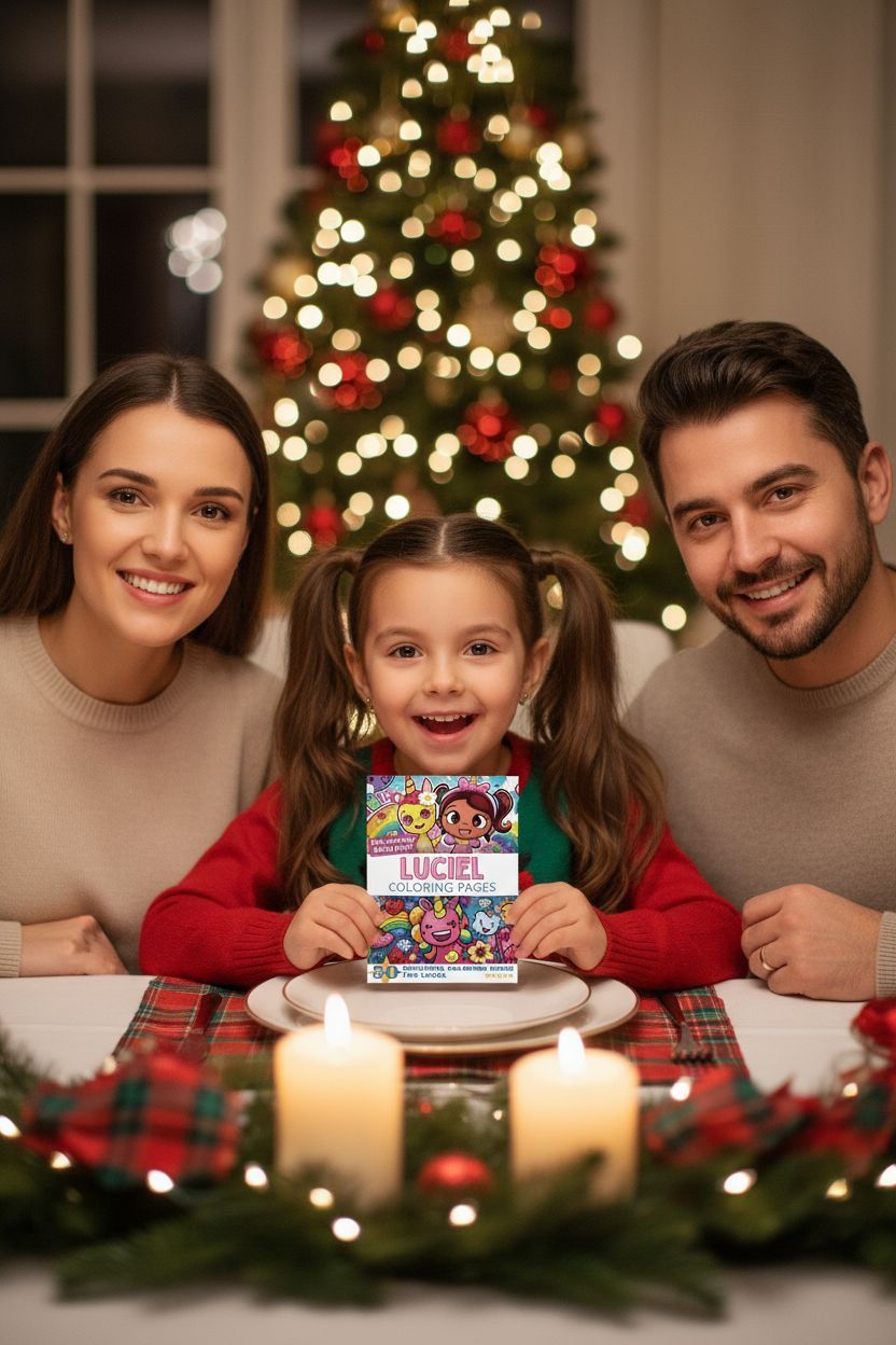 Luciel Christmas coloring pages gift