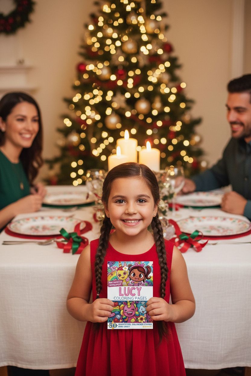 Lucy Christmas coloring pages gift