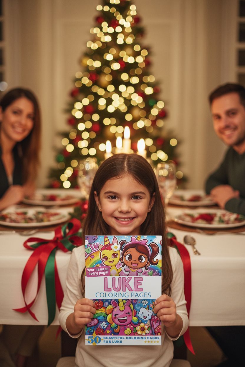 Luke Christmas coloring pages gift