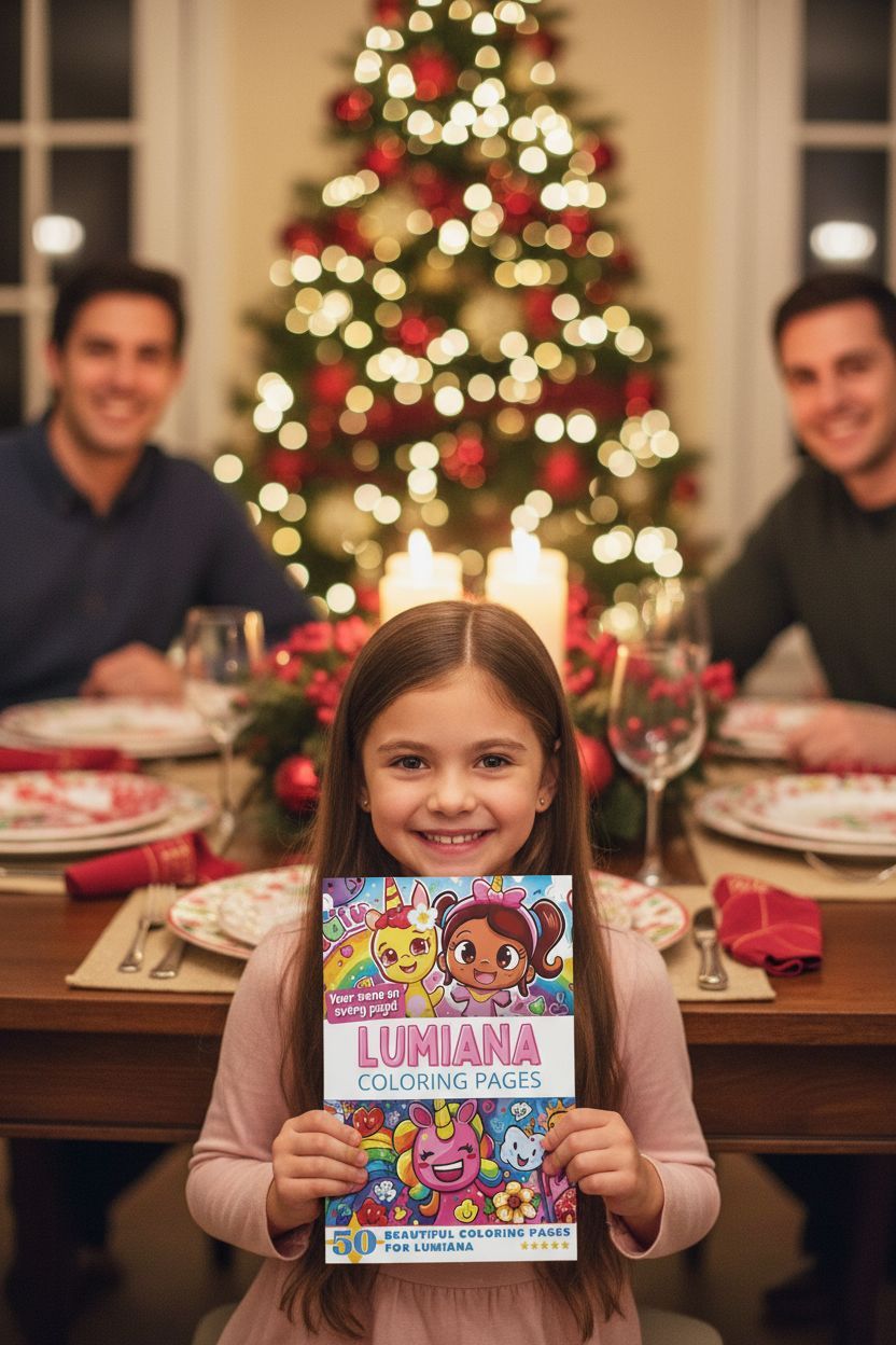 Lumiana Christmas coloring pages gift