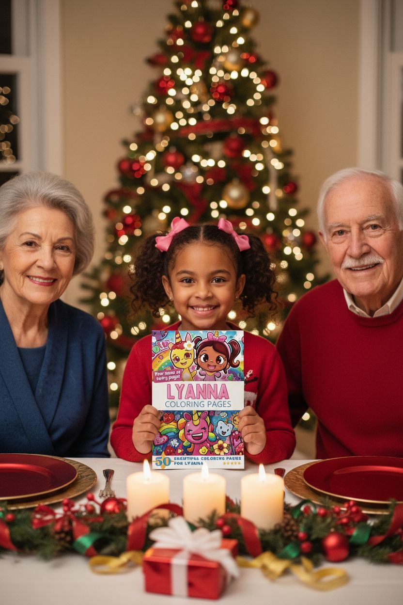 Lyanna Christmas coloring pages gift