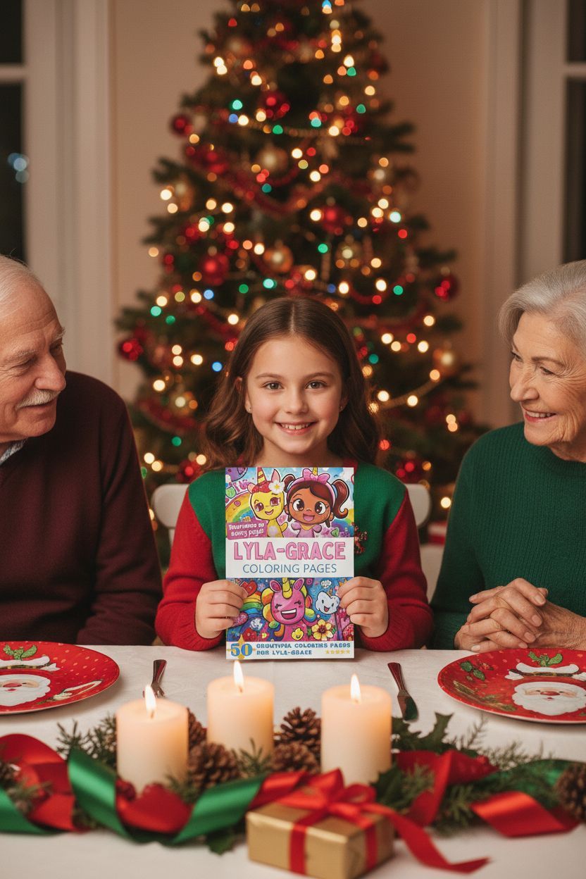 Lyla-Grace Christmas coloring pages gift