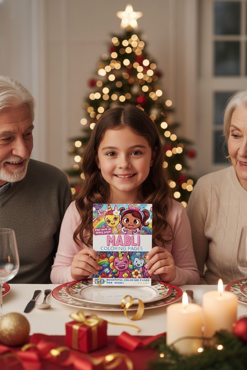 Mabli Christmas coloring pages gift