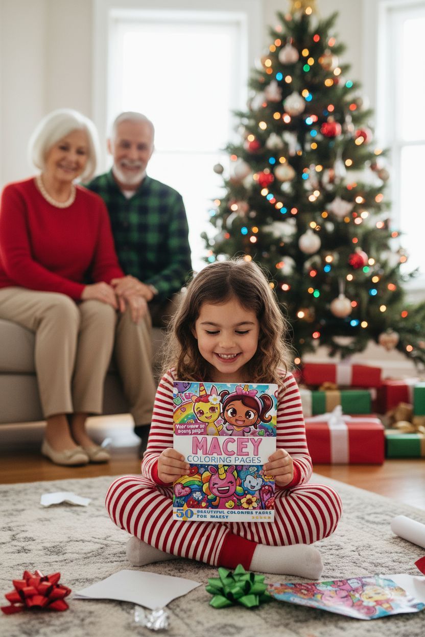 Macey Christmas coloring pages gift