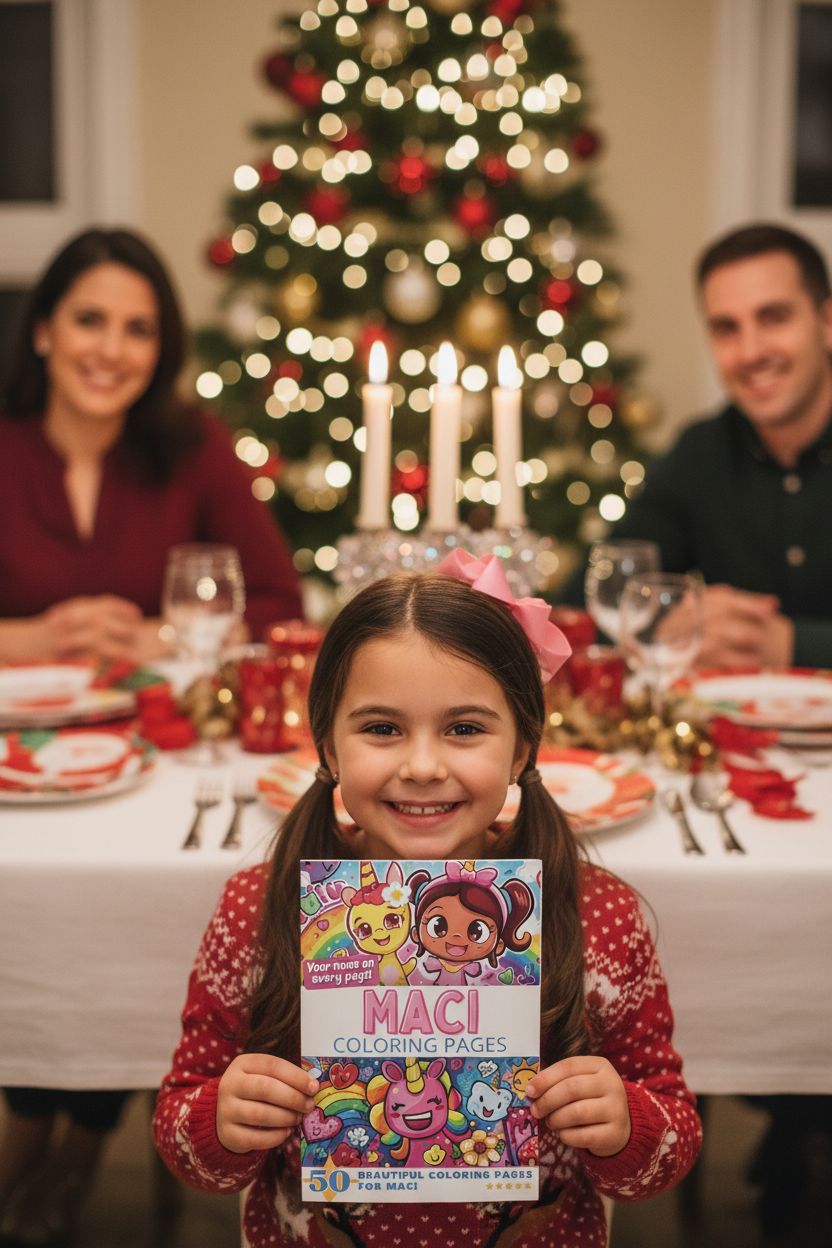 Maci Christmas coloring pages gift