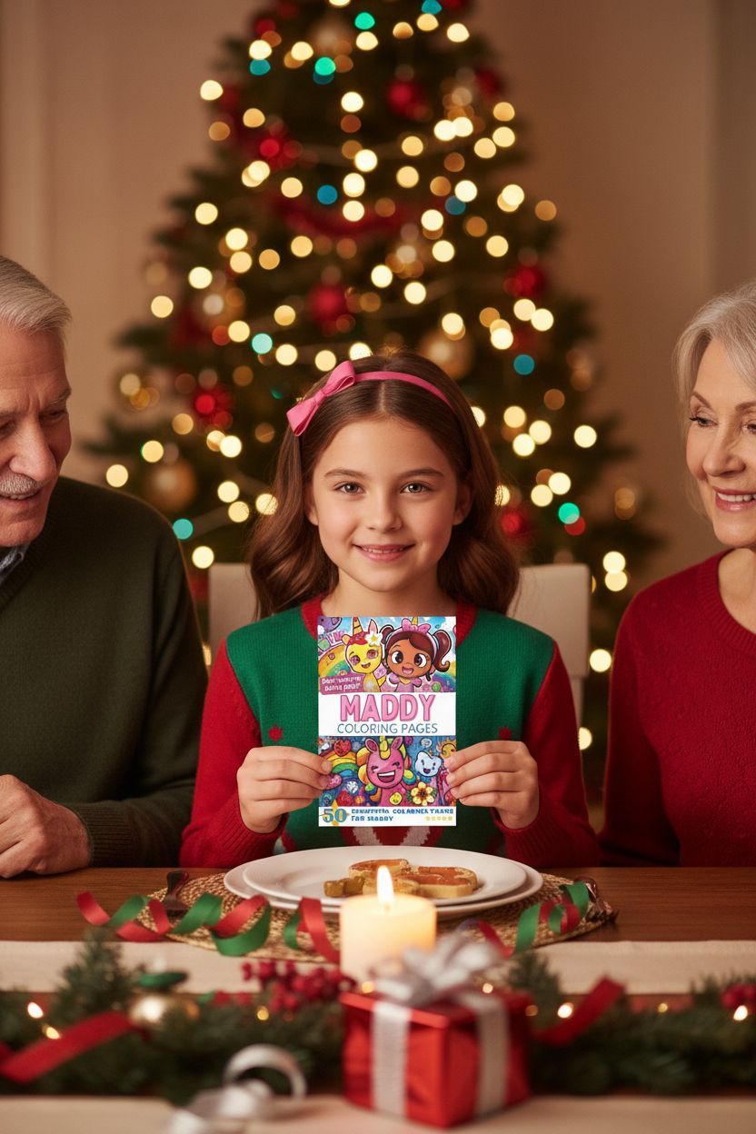 Maddy Christmas coloring pages gift