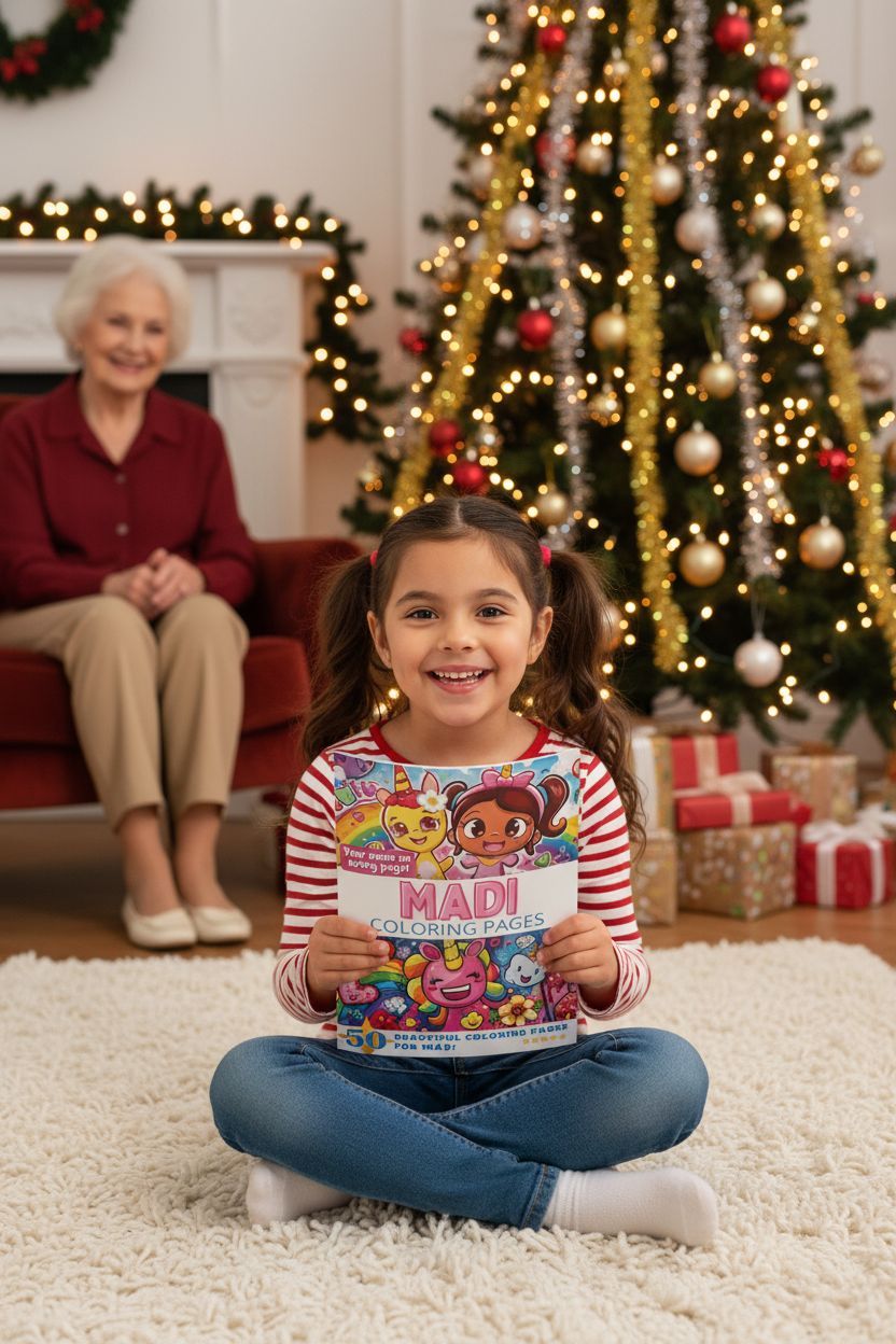 Madi Christmas coloring pages gift