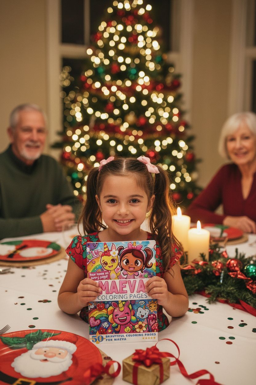 Maeva Christmas coloring pages gift