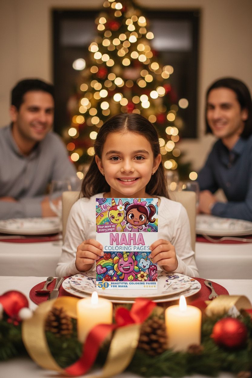 Maha Christmas coloring pages gift