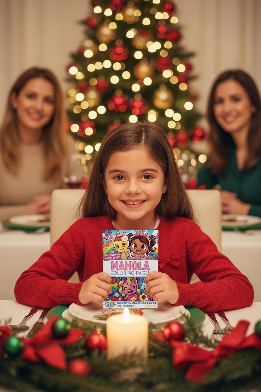 Mahola Christmas coloring pages gift