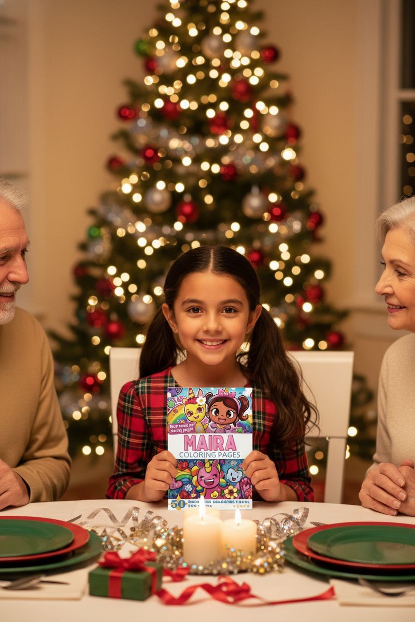 Maira Christmas coloring pages gift