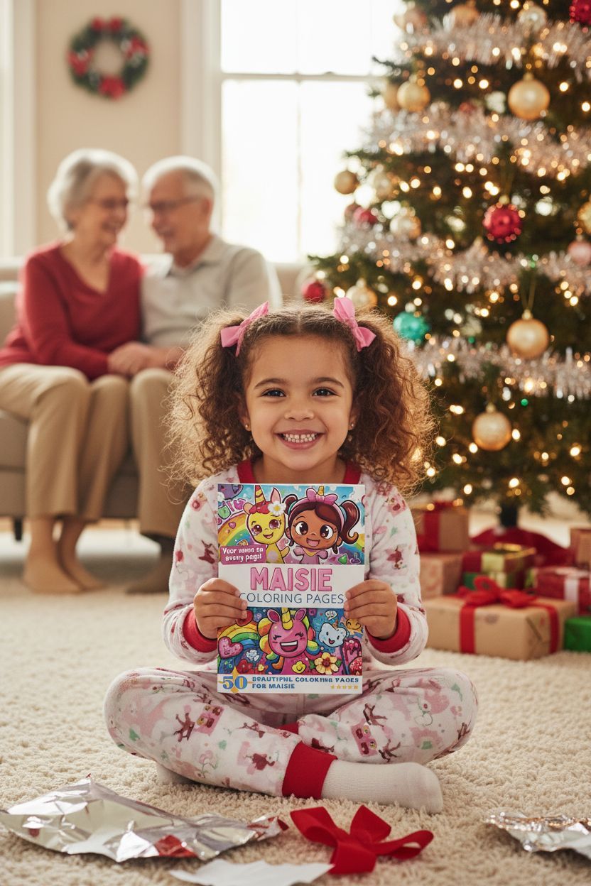 Maisie Christmas coloring pages gift