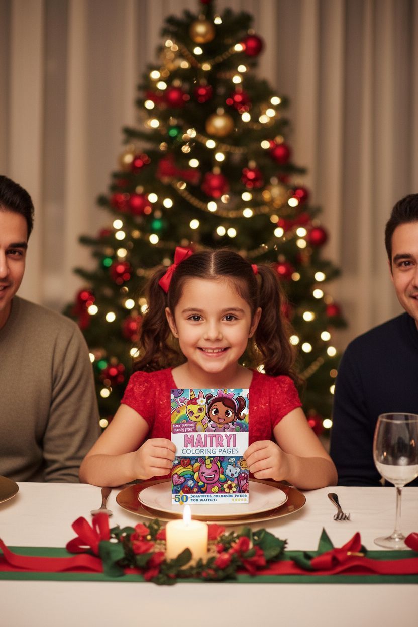 Maitryi Christmas coloring pages gift