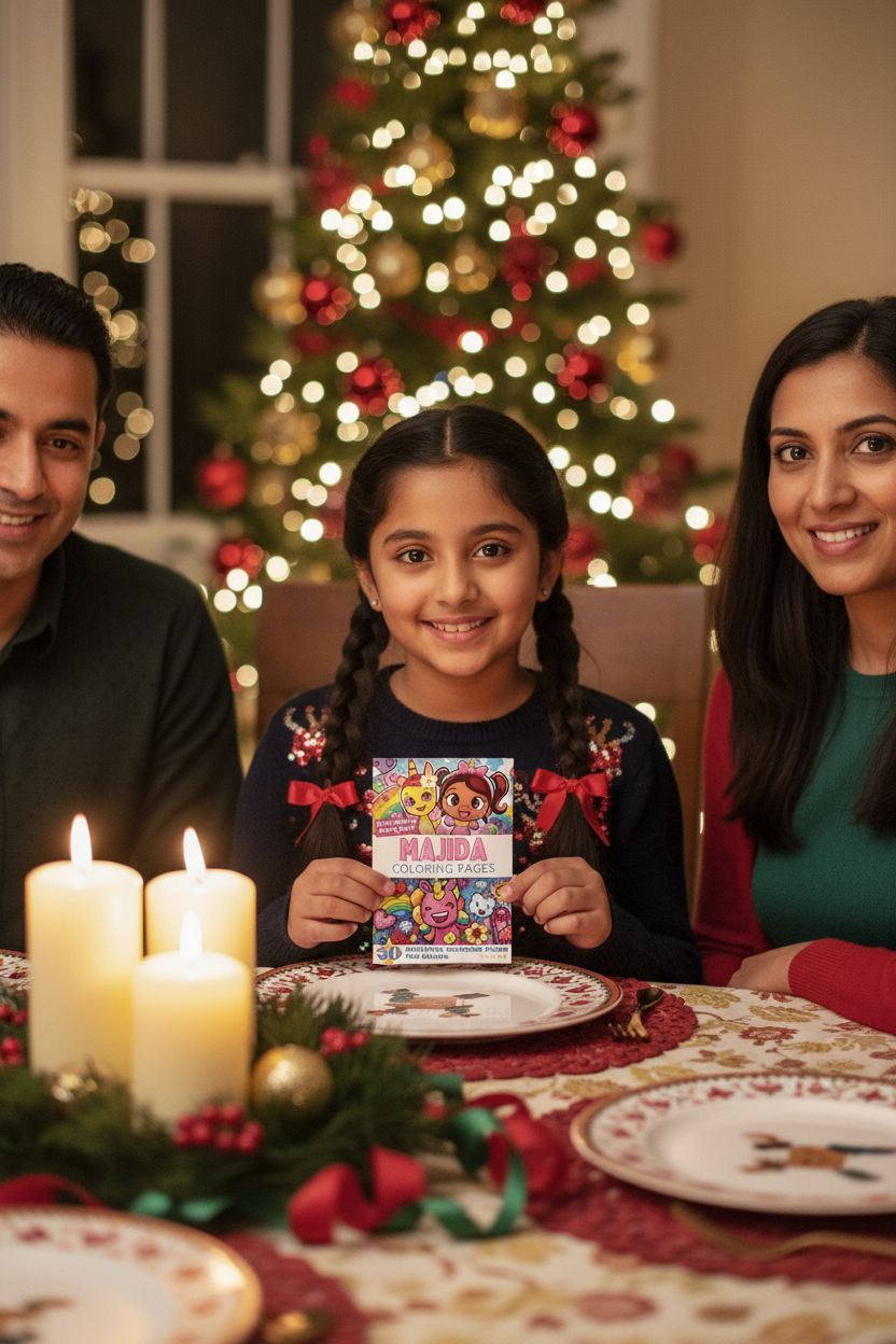 Majida Christmas coloring pages gift