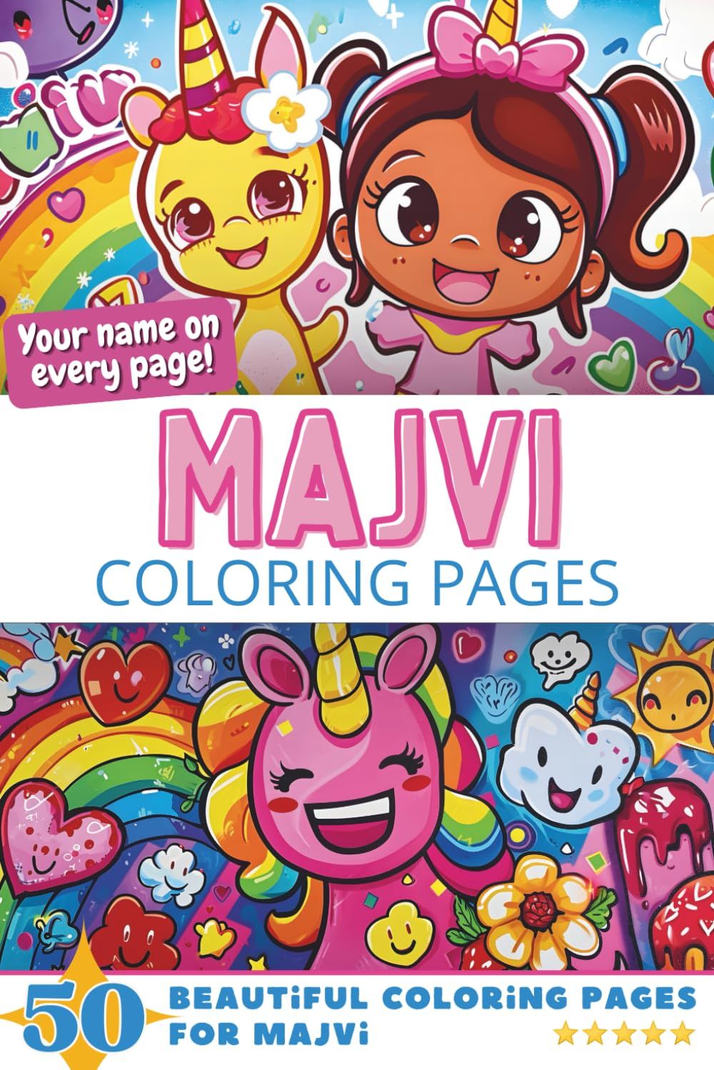 Majvi Coloring Book Cover