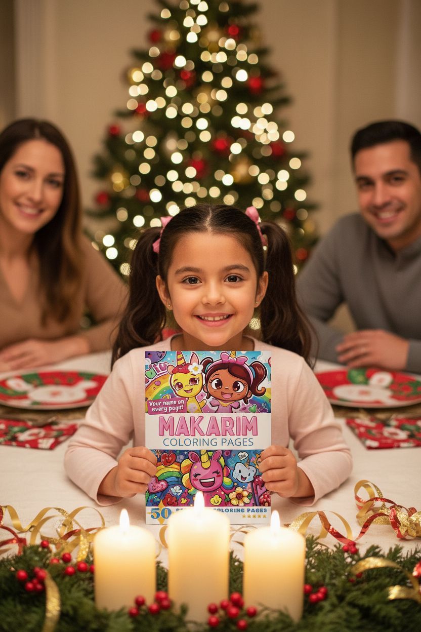 Makarim Christmas coloring pages gift