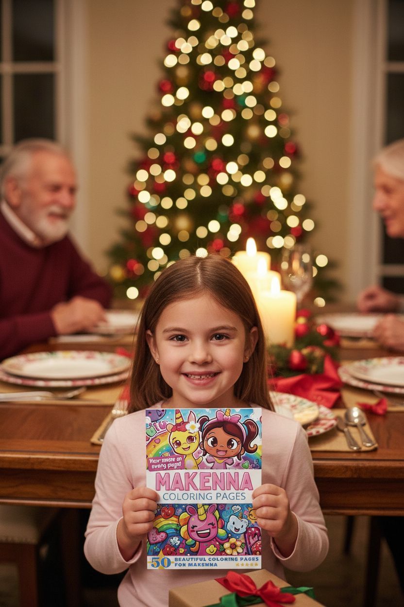 Makenna Christmas coloring pages gift