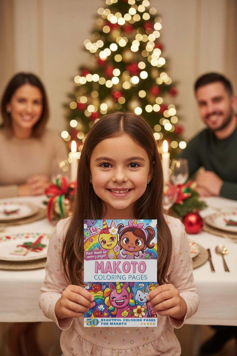 Makoto Christmas coloring pages gift