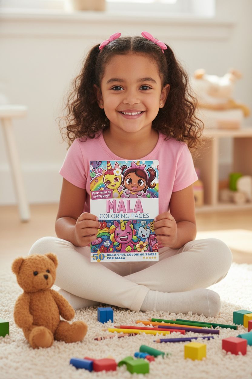 Mala personal coloring pages