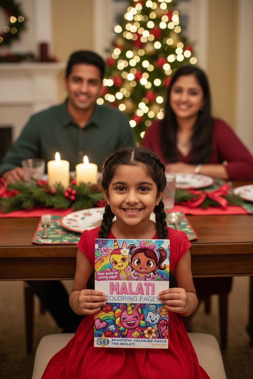 Malati Christmas coloring pages gift