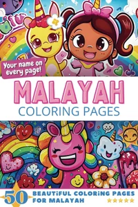 Malayah Coloring Book Cover