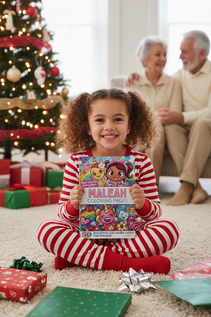 Maleah Christmas coloring pages gift