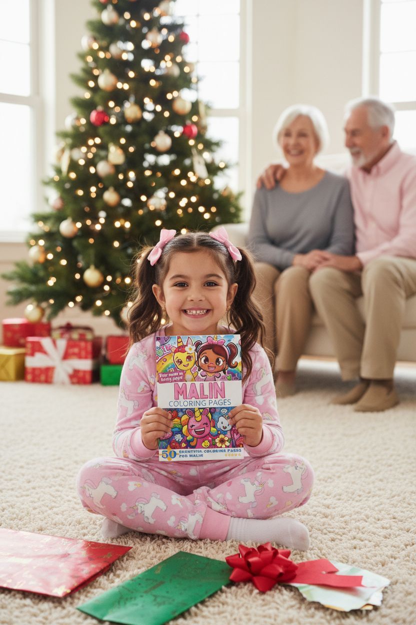 Malin Christmas coloring pages gift