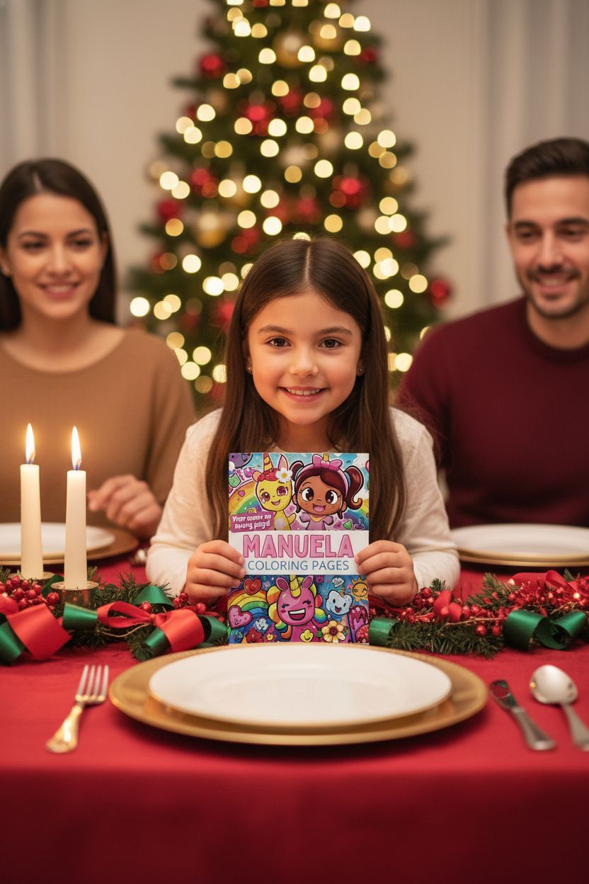 Manuela Christmas coloring pages gift